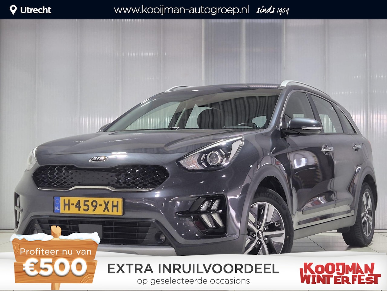 Kia Niro - 1.6 GDi Hybrid DynamicLine NL auto, dealer onderhouden , erg compleet !! - AutoWereld.nl