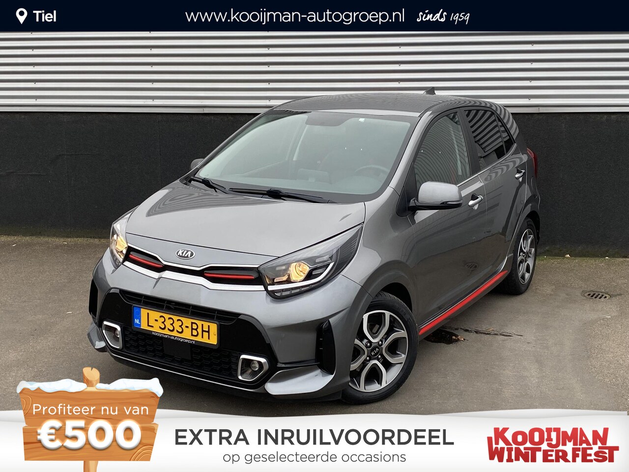 Kia Picanto - 1.0 DPi GT-Line RMC-Trekhaak, NL-Auto, boekjes compleet, parkeersensoren, cruise control, - AutoWereld.nl