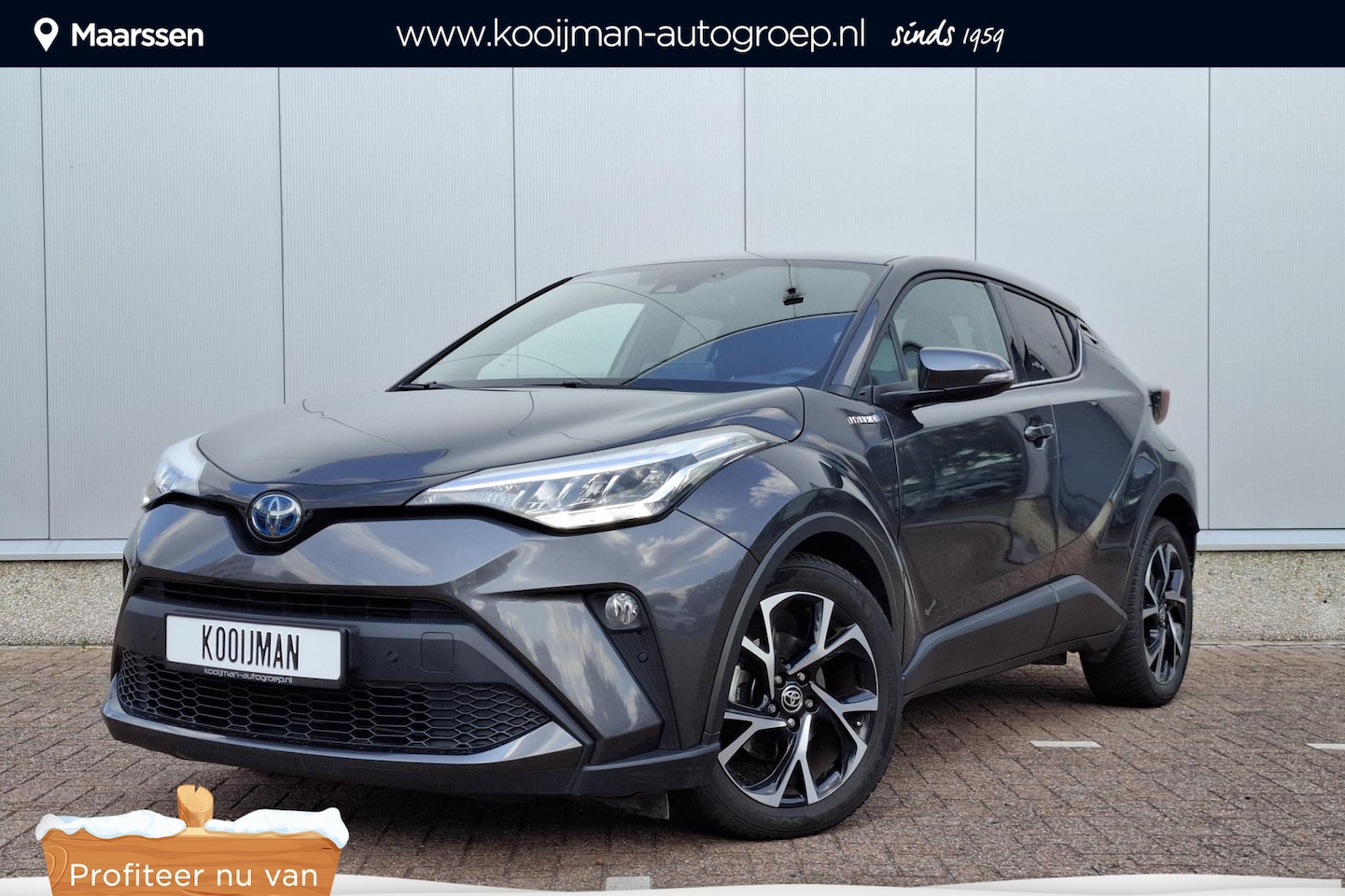 Toyota C-HR - 1.8 Hybrid Dynamic Adaptieve cruise control, achteruitrij camera, keyless, navigatie Apple - AutoWereld.nl