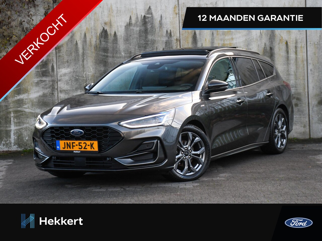 Ford Focus Wagon - ST Line X 1.0 EcoBoost Hybrid 155pk Automaat SCHUIF-DAK | LED MATRIX | WINTER PACK | 17''L - AutoWereld.nl