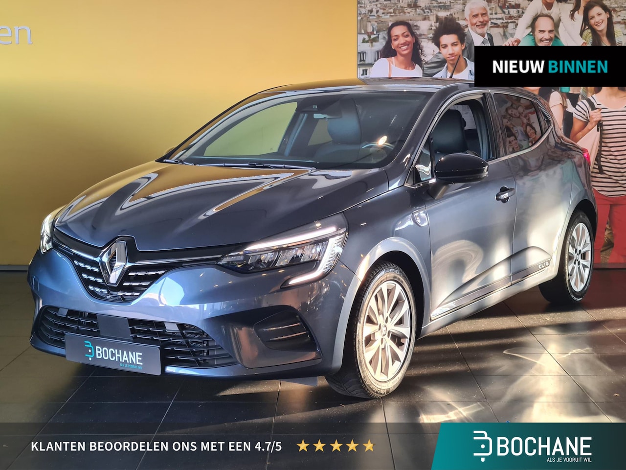 Renault Clio - 1.0 TCe 90 Intens NAVIGATIE | PARKEERSENSOREN ACHTER | CLIMATE CONTROL | LICHTMETALEN VELG - AutoWereld.nl