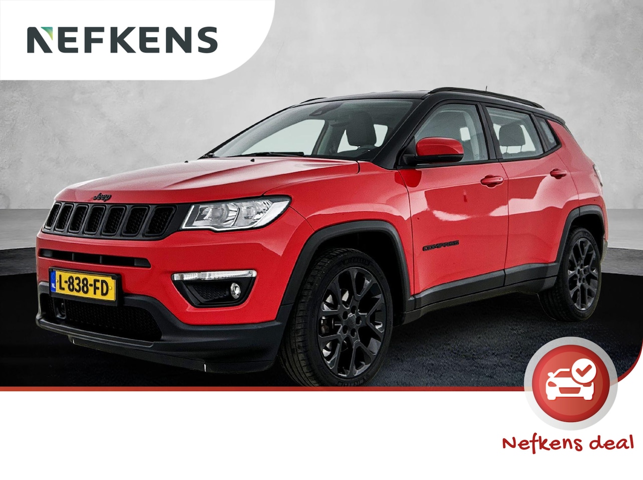 Jeep Compass - 1.3T Night Eagle 130pk Automaat | 1ste Eigenaar | Navigatie | Climate Control | Cruise Con - AutoWereld.nl