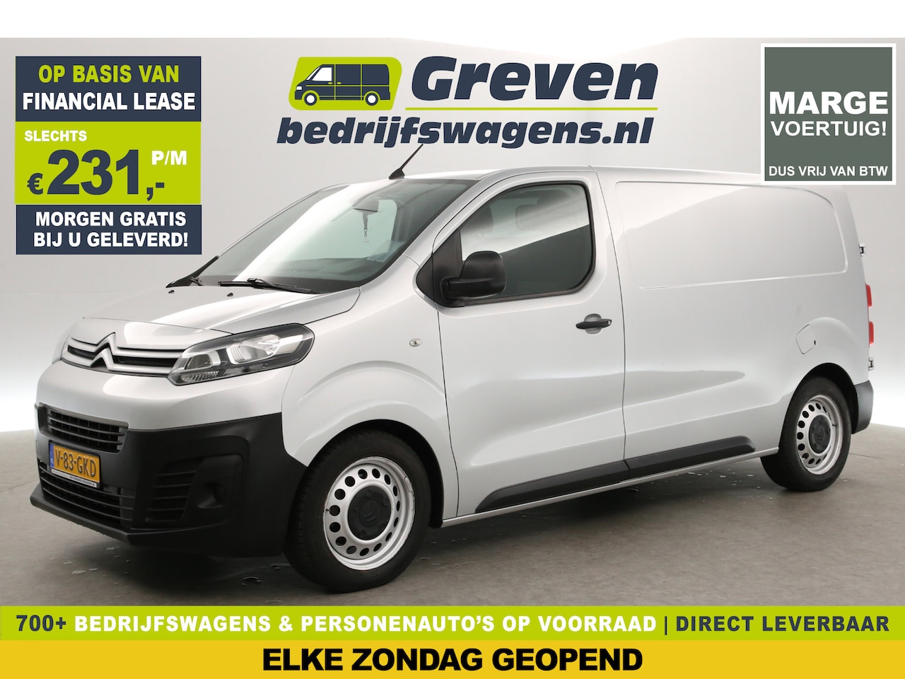 Citroën Jumpy - 1.6 BlueHDI L2H1 | MARGE | Airco | Cruise | Carplay | Navigatie | Parkeersensoren - AutoWereld.nl