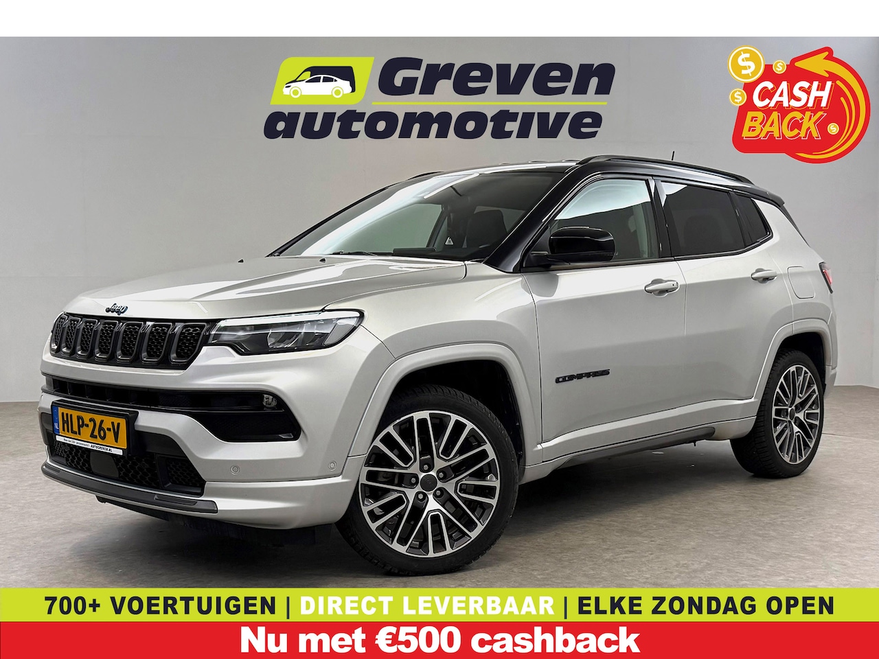 Jeep Compass - 4xe 240PK Plug-in Hybrid Electric S | Virtual | Carplay | Camera | LED | Adaptive Cruise | - AutoWereld.nl