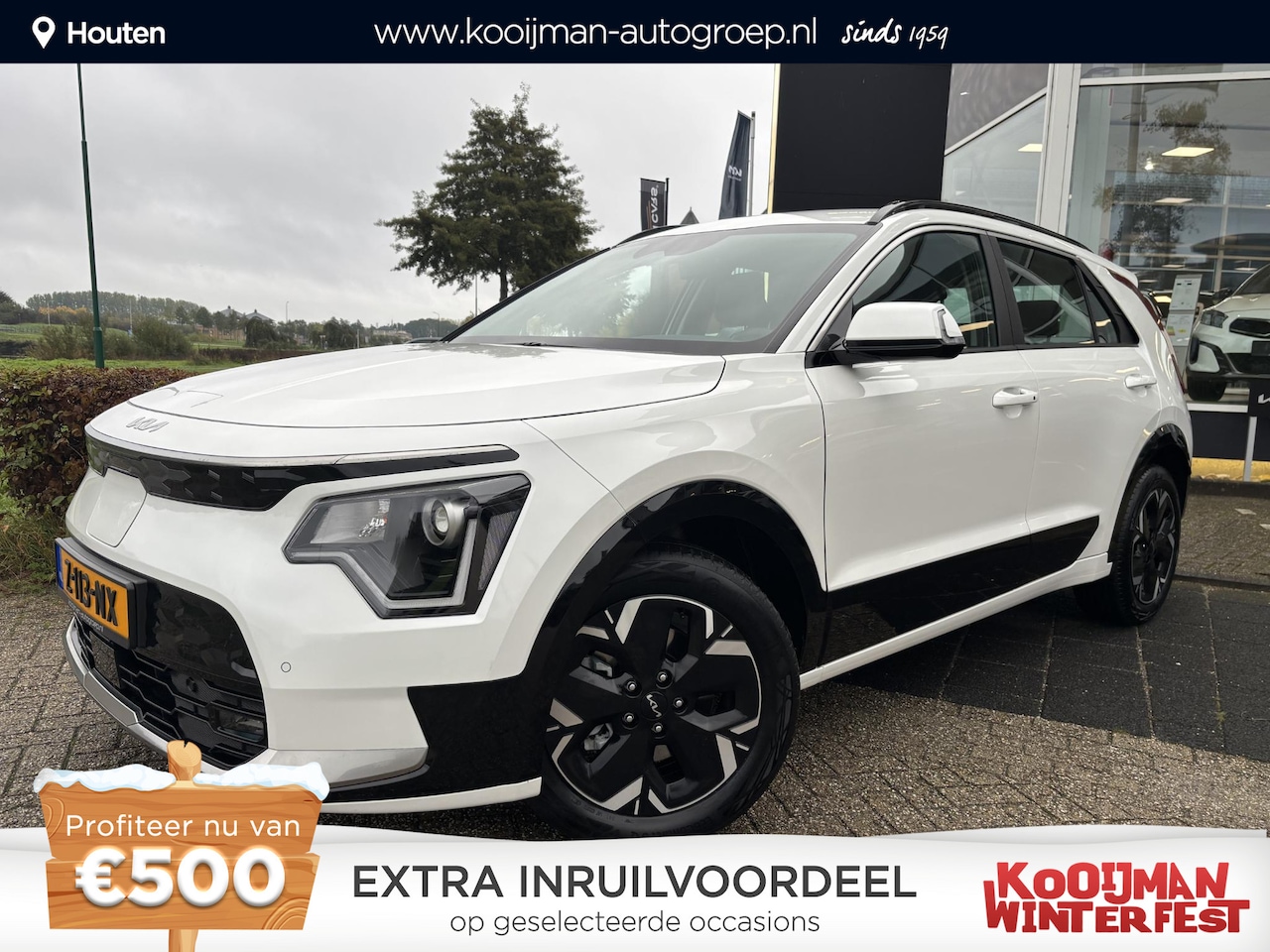 Kia Niro EV - DynamicLine 64.8kWh DynamicLine 64.8 kWh , Eerste Eigenaar, BTW-auto, Half-leder, Parkeersensoren voor en acht - AutoWereld.nl