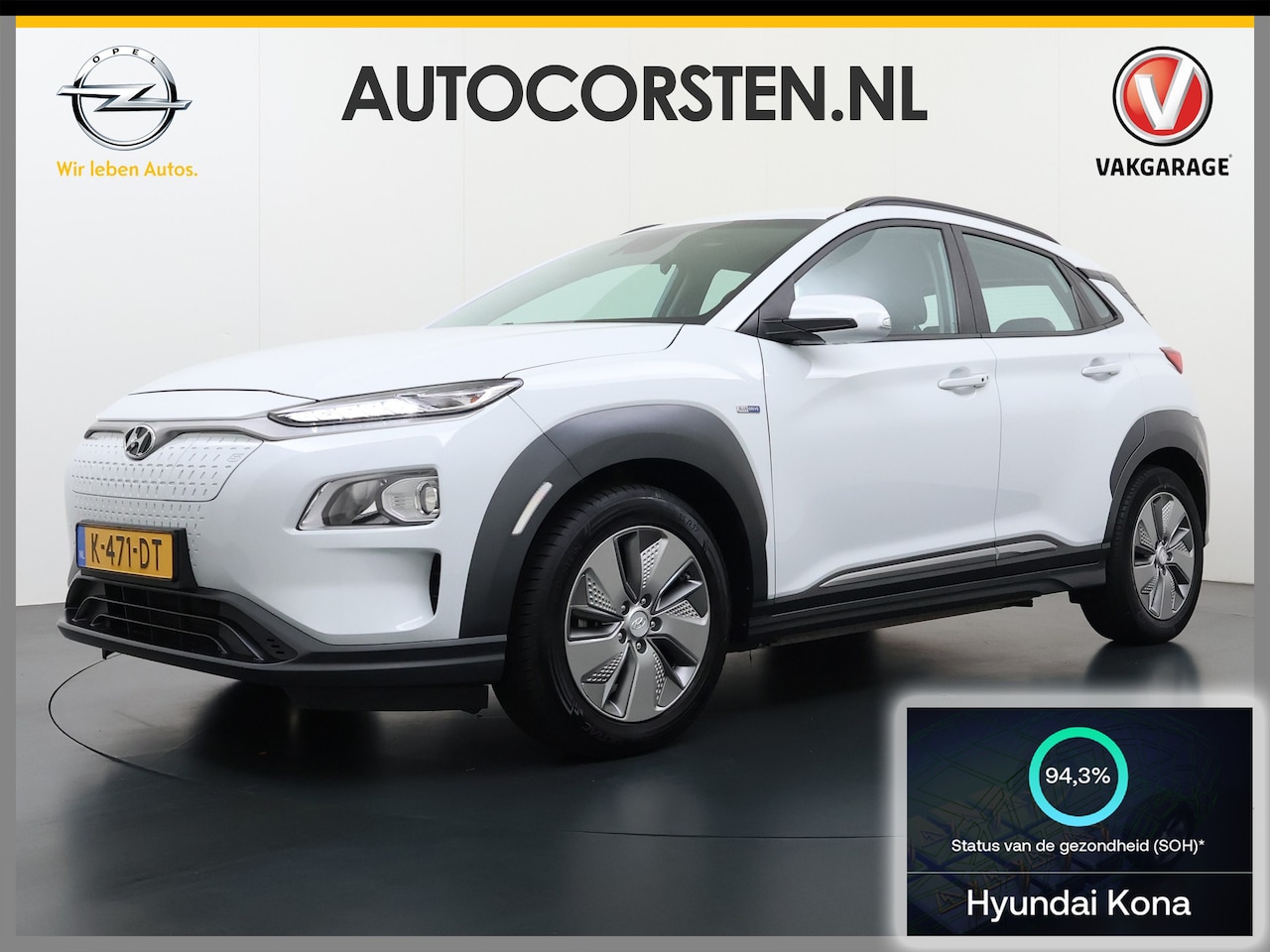 Hyundai Kona Electric - EV 64kWh SOH 94% Warmtepomp Adap.Cruise Apple Carplay Android Auto Krell®-Hifi Navi Ecc Ca - AutoWereld.nl