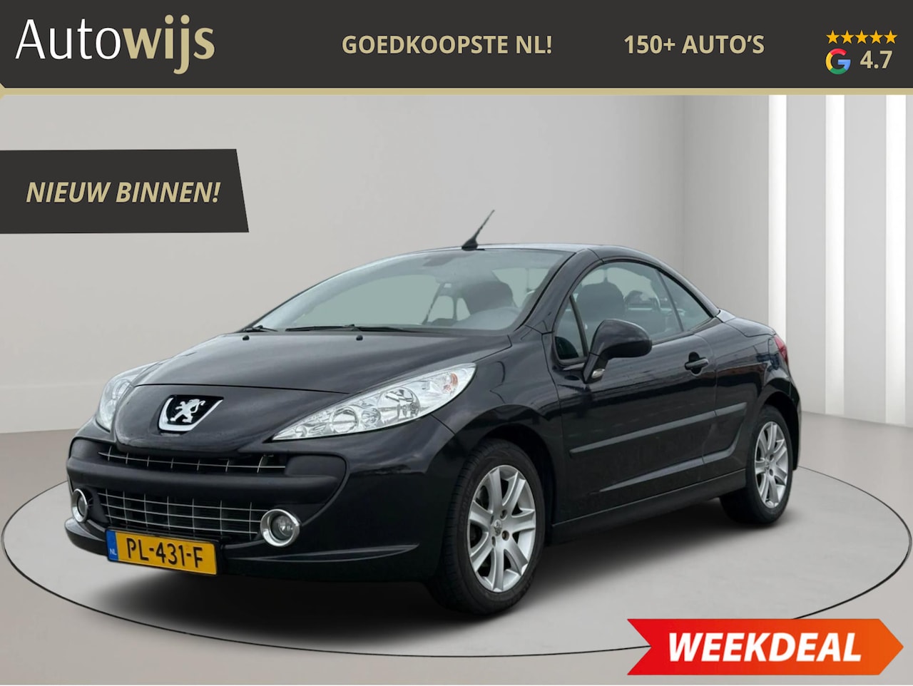 Peugeot 207 CC - 1.6 VTi|AUTOMAAT|Airco|107DKM|NWE APK - AutoWereld.nl