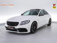 Mercedes-Benz C-klasse - C63S AMG 510pk |carbon exterieur|pano|schaalstoelen|Burmester|memory|HUD|camera|elek. acht