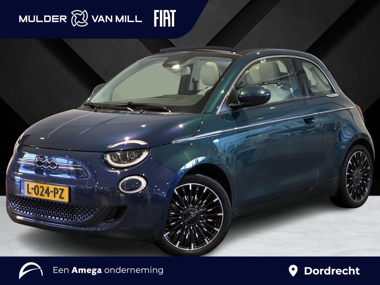 Fiat 500 C - La Prima 42kWh 118pk | LEDER | CAMERA | KEYLESS | APPLE CARPLAY / ANDROID AUTO | OPEN DAK - AutoWereld.nl