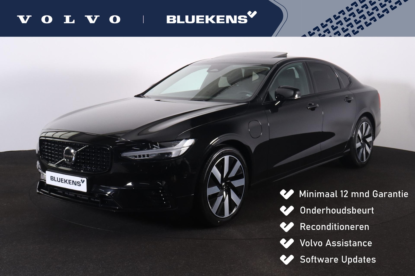 Volvo S90 - T8 AWD Ultra Dark - Schuif/kanteldak - IntelliSafe Assist & Surround - 360º Camera - Harma - AutoWereld.nl