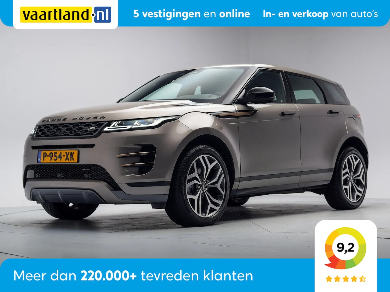 Land Rover Range Rover Evoque - 1.5 P300e AWD R-Dynamic HSE [ Leder Meridian Stoelverwarming ] - AutoWereld.nl
