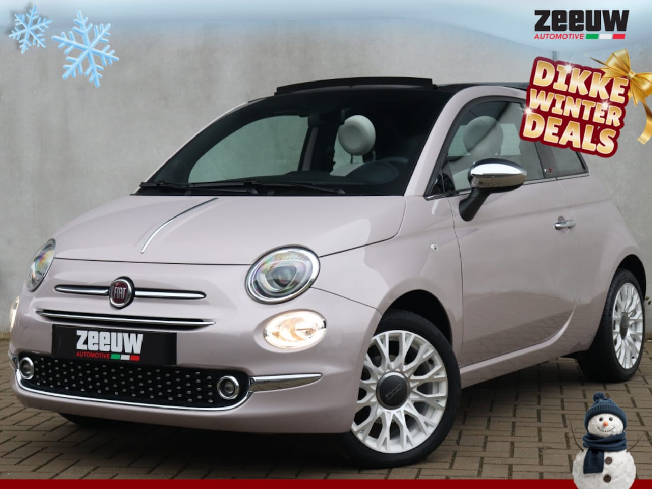 Fiat 500 C - 1.0 Hybrid 70 PK Star | Navi | Carplay | Clima | Cruise | 16" - AutoWereld.nl