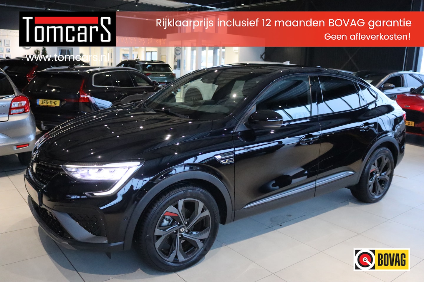 Renault Arkana - 1.6 E-Tech Full-Hybrid 145 R.S. Line Gr.-navigatie/Camera/Winter-pack/Adapt.-cruise - AutoWereld.nl