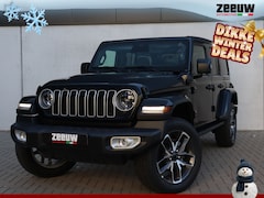 Jeep Wrangler Unlimited - 4xe 380 PK Sahara | Schuifdak | Leder | Camera | Navi | 20"