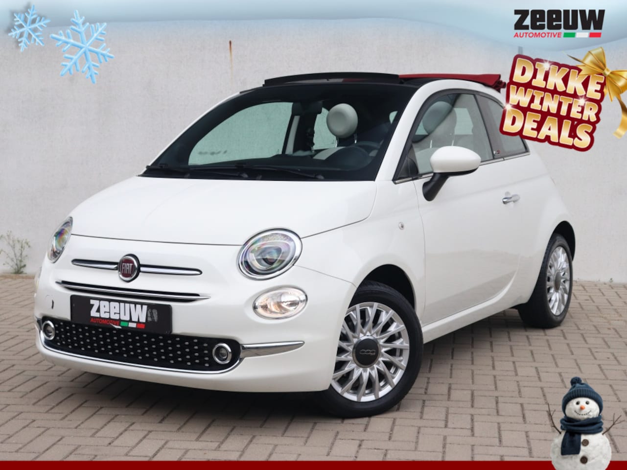 Fiat 500 C - 1.0 Hybrid 70 PK Star | Carplay | Cruise | PDC | 15" - AutoWereld.nl