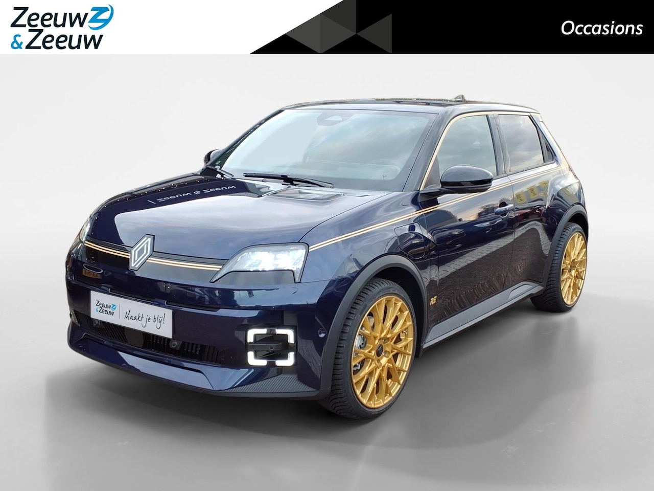 Renault 5 - urban range iconic cinq 40 kWh | Bleu d'Or 3/25 | Pack Winter | Carplay | Gouden Velgen | - AutoWereld.nl