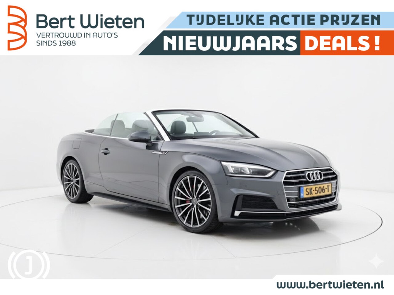 Audi A5 Cabriolet - 2.0 T S line | Geen import | Stoelverwarming | Trekhaak | Ambien - AutoWereld.nl