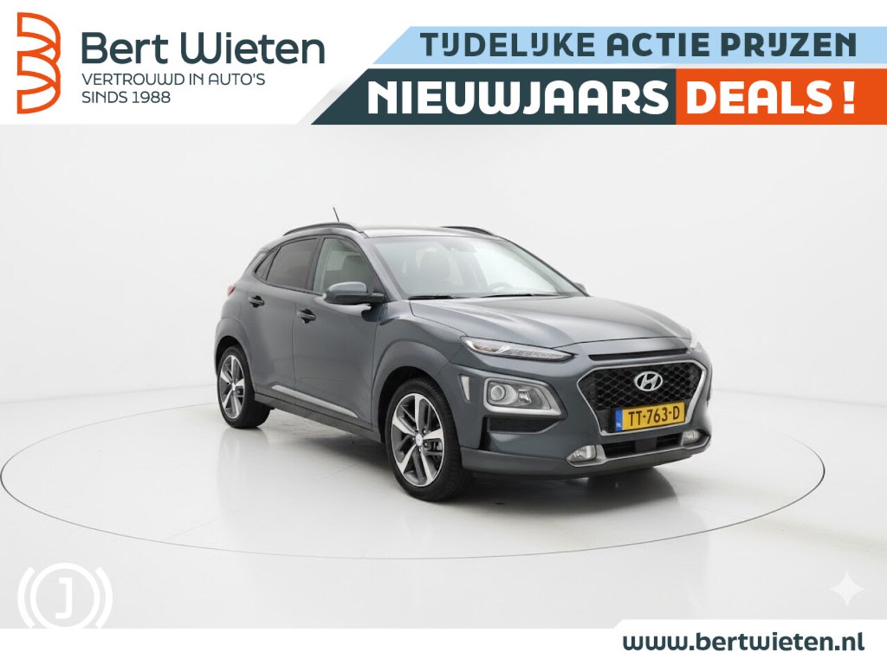 Hyundai Kona - 1.0T Premium | Trekhaak | Camera - AutoWereld.nl