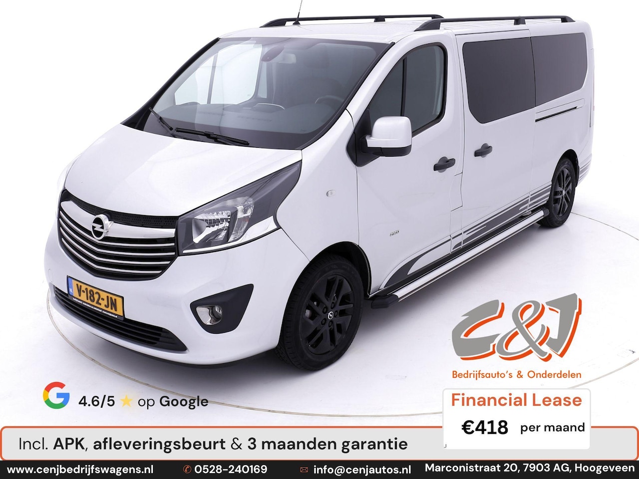 Opel Vivaro - 1.6 CDTI L2H1 Dubbele Cabine innovation #136 ecc leder luxe lease 418,- p/md - AutoWereld.nl