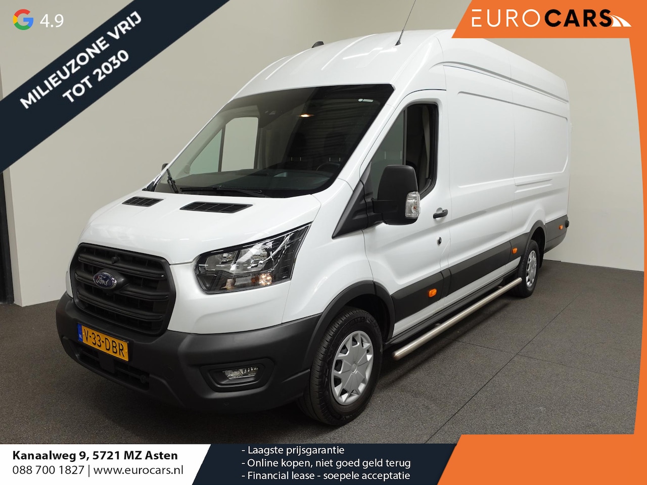Ford Transit - 350 2.0 TDCI L4H3 Trend Navi Airco Cruise 3Zits Camera - AutoWereld.nl