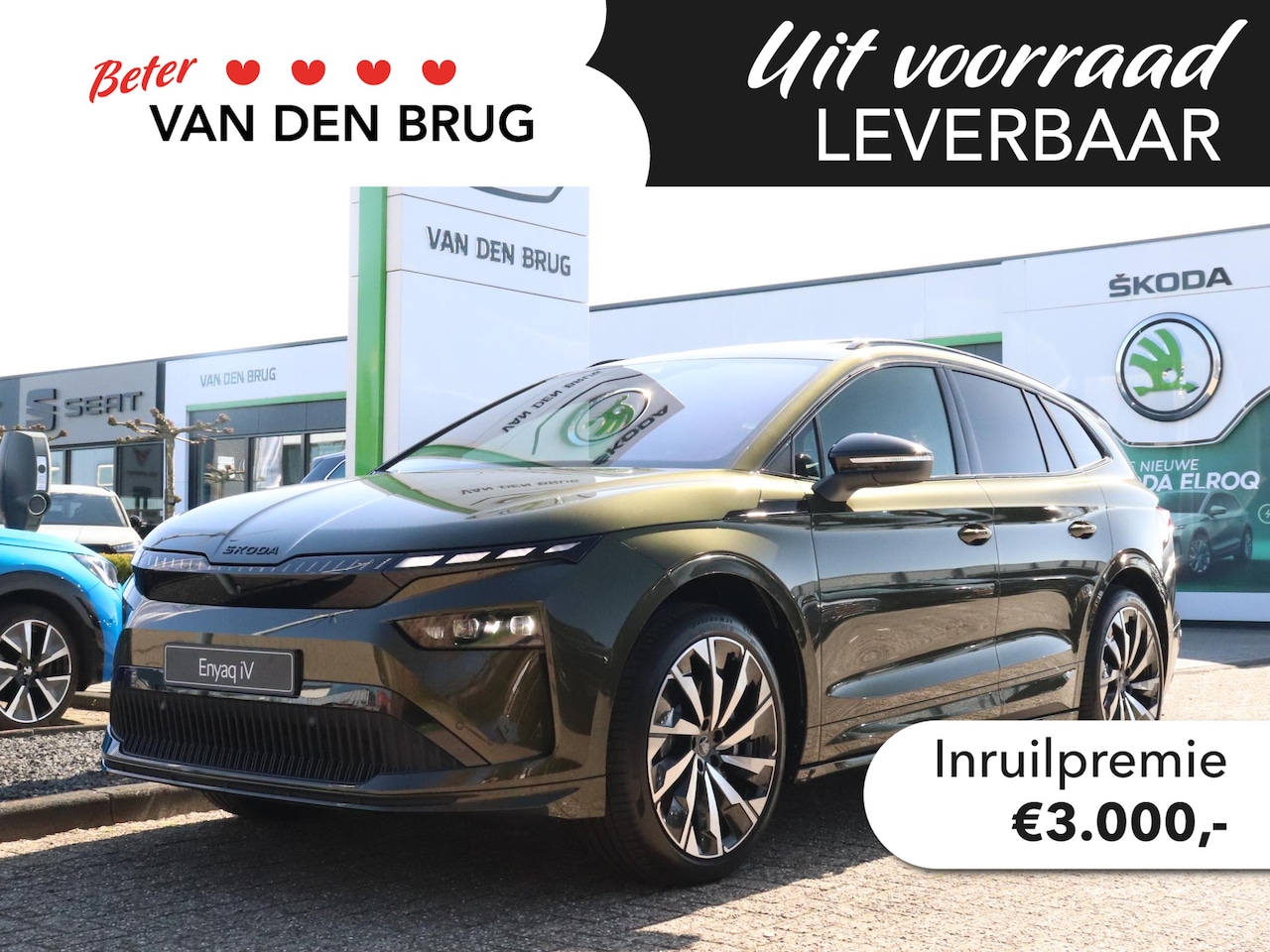 Skoda Enyaq iV - 85 Sportline | Trekhaak | Massage | 360 Camera | Verwarmde voorruit | 21 inch | Head-up | - AutoWereld.nl