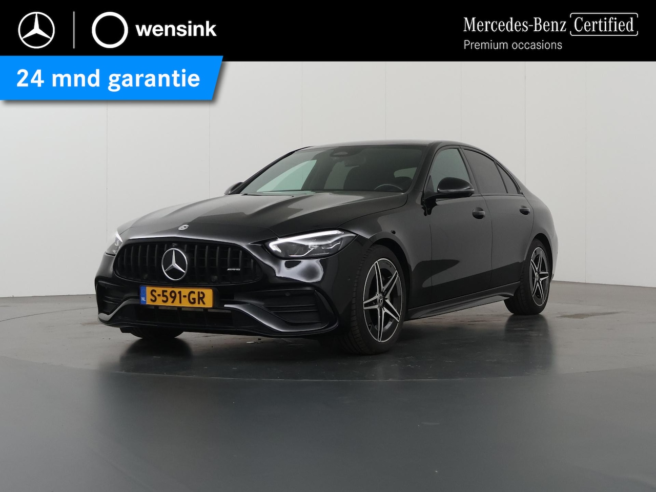 Mercedes-Benz C-klasse - 180 AMG Line | Night | Stoelverwarming | Sfeerverlichting | 360 graden camera | - AutoWereld.nl