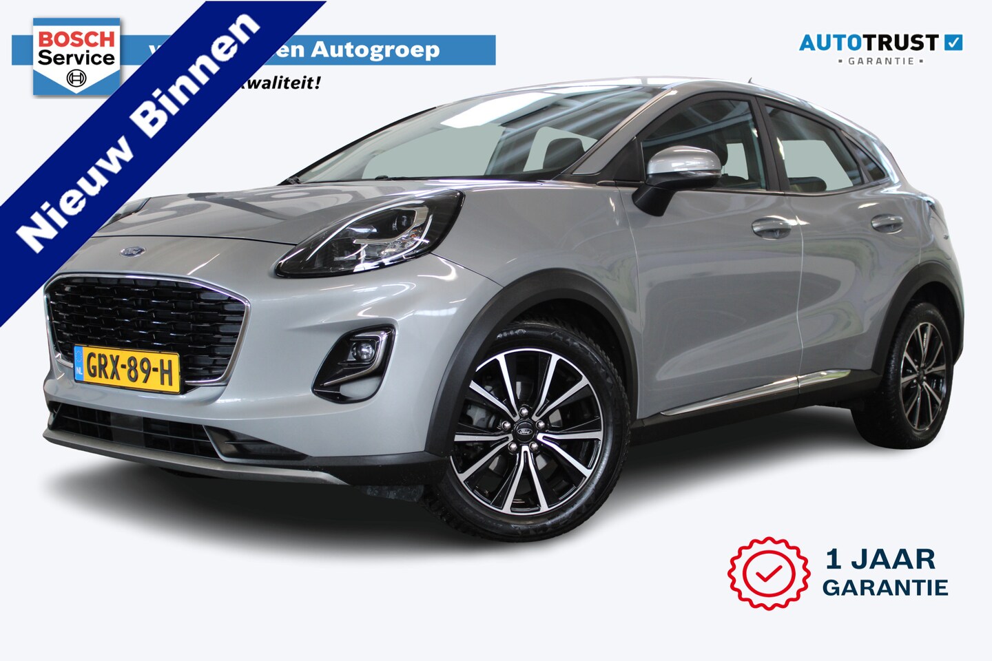 Ford Puma - 1.0 EcoBoost Hybrid Titanium | Incl. 12 maanden garantie | Cruise control | Airco | Apple - AutoWereld.nl