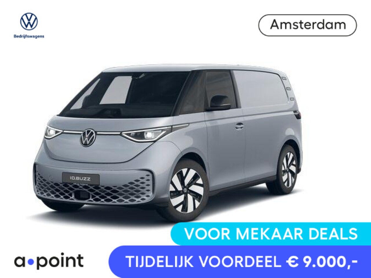 Volkswagen ID. Buzz Cargo - 79 kWh Camera | Achterdeuren | App Connect Draadloos | Alarm Klasse 3 | DAB+ | - AutoWereld.nl