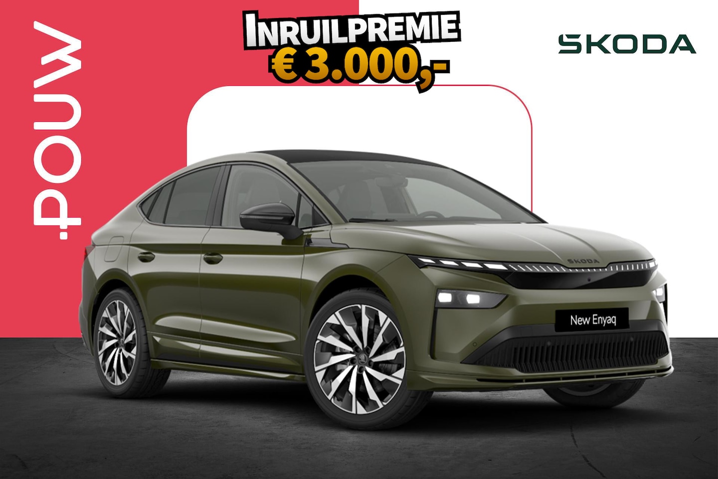 Skoda Enyaq Coupé iV - 85 Sportline 286pk | LMV 21'' | Trekhaak Uitklapbaar | Head-Up Display - AutoWereld.nl