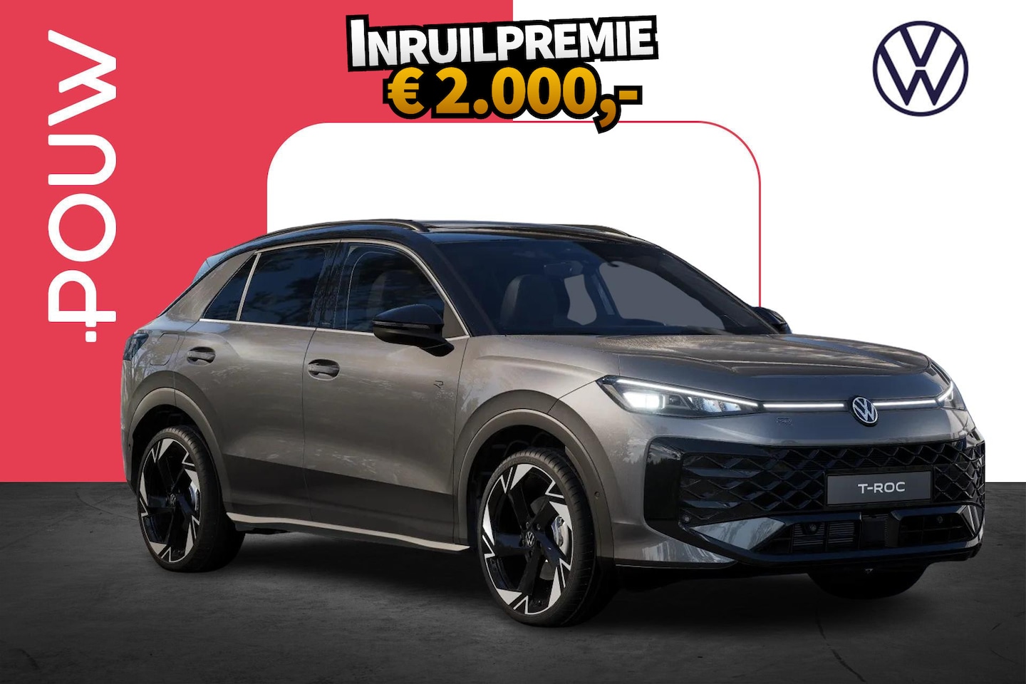 Volkswagen T-Roc - 1.5 eTsi 150pk DSG R-Line First Edition | Black Style Pakket | Panoramadak - AutoWereld.nl