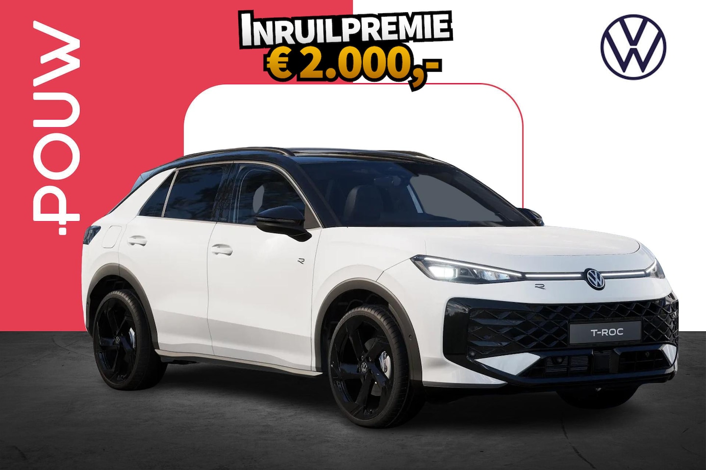 Volkswagen T-Roc - 1.5 eTSI 150pk R-Line First Edition | Black Style Pakket | 20" Velgen - AutoWereld.nl