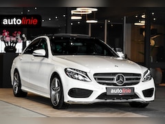 Mercedes-Benz C-klasse - 180 AMG-Line. Pano, Burmester, Camera, Sfeer, 9-Traps, Diamond White Pearl