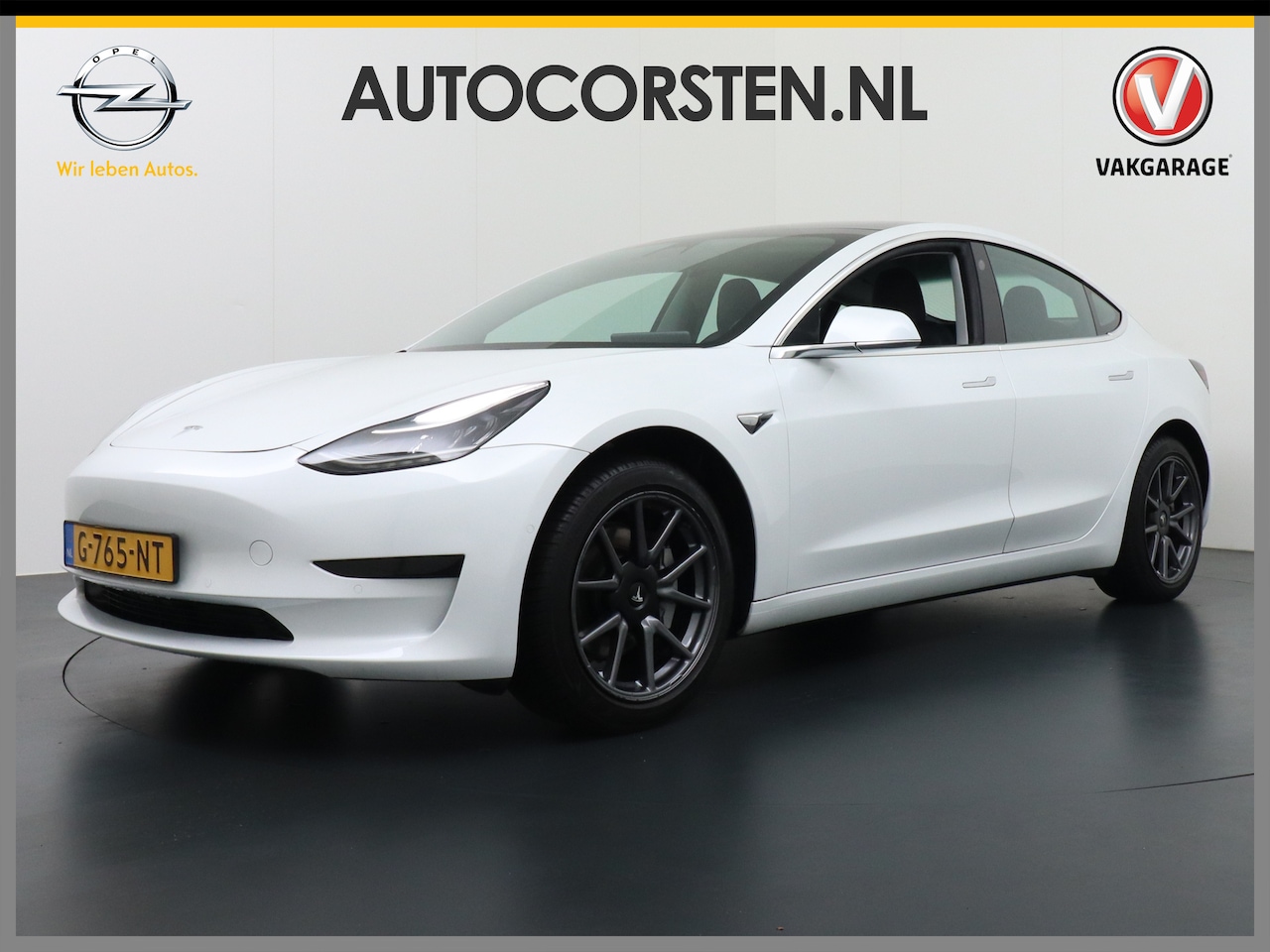Tesla Model 3 - SR+ 60kWh 326PK Trekhaak AutoPilot Premium-Luidsprekers Leer PanoramaDak Adaptive Cruise L - AutoWereld.nl