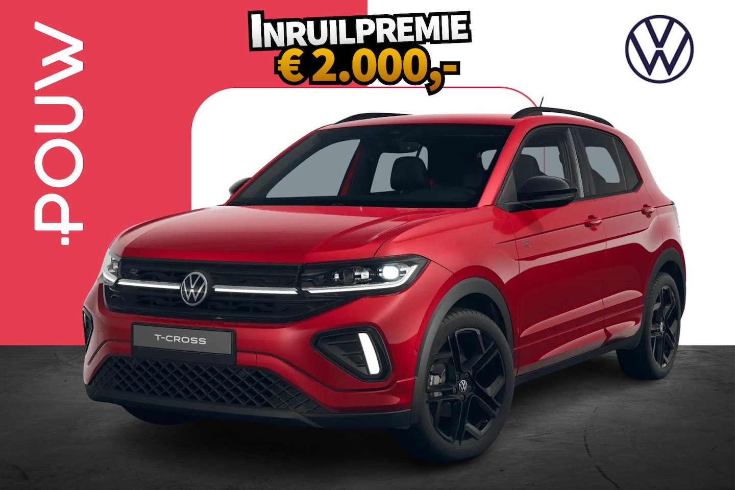 Volkswagen T-Cross - 1.0 TSI 116pk DSG R-Line Edition | Trekhaak | Parkeer Assistent | Matrix LED Koplampen - AutoWereld.nl