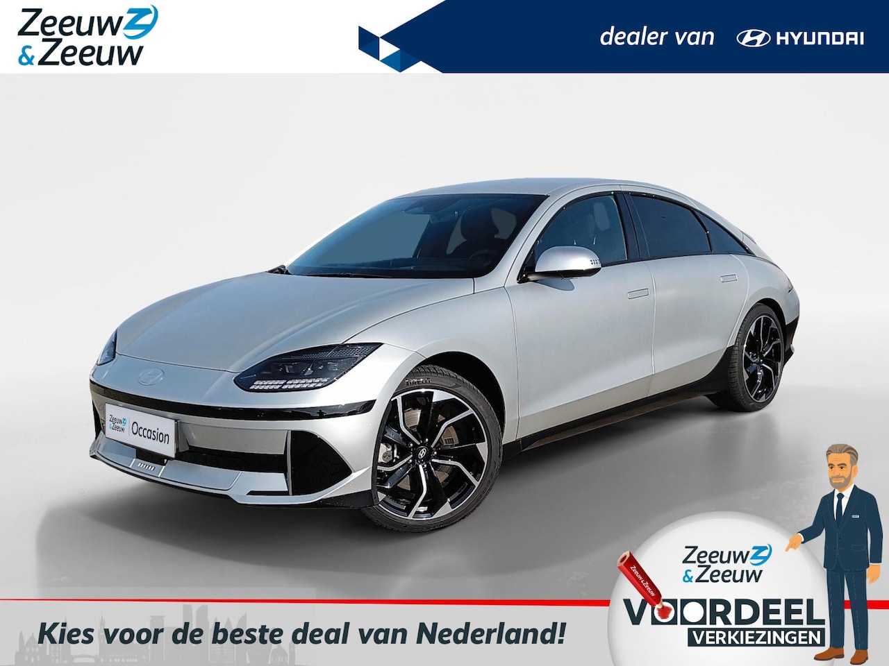 Hyundai IONIQ 6 - Lounge 77.4 kWh | Z&Z Top Deal | Van € 60.000, nu voor € 48.500 | - AutoWereld.nl