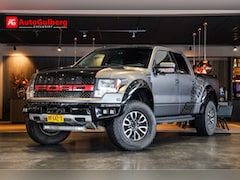 Ford F150 - SVT 6.2 4X4 SuperCrew Raptor Marge LPG-G3 Mat Grijs Wrap, Voll Leder, Glasdak, Deksel, Son