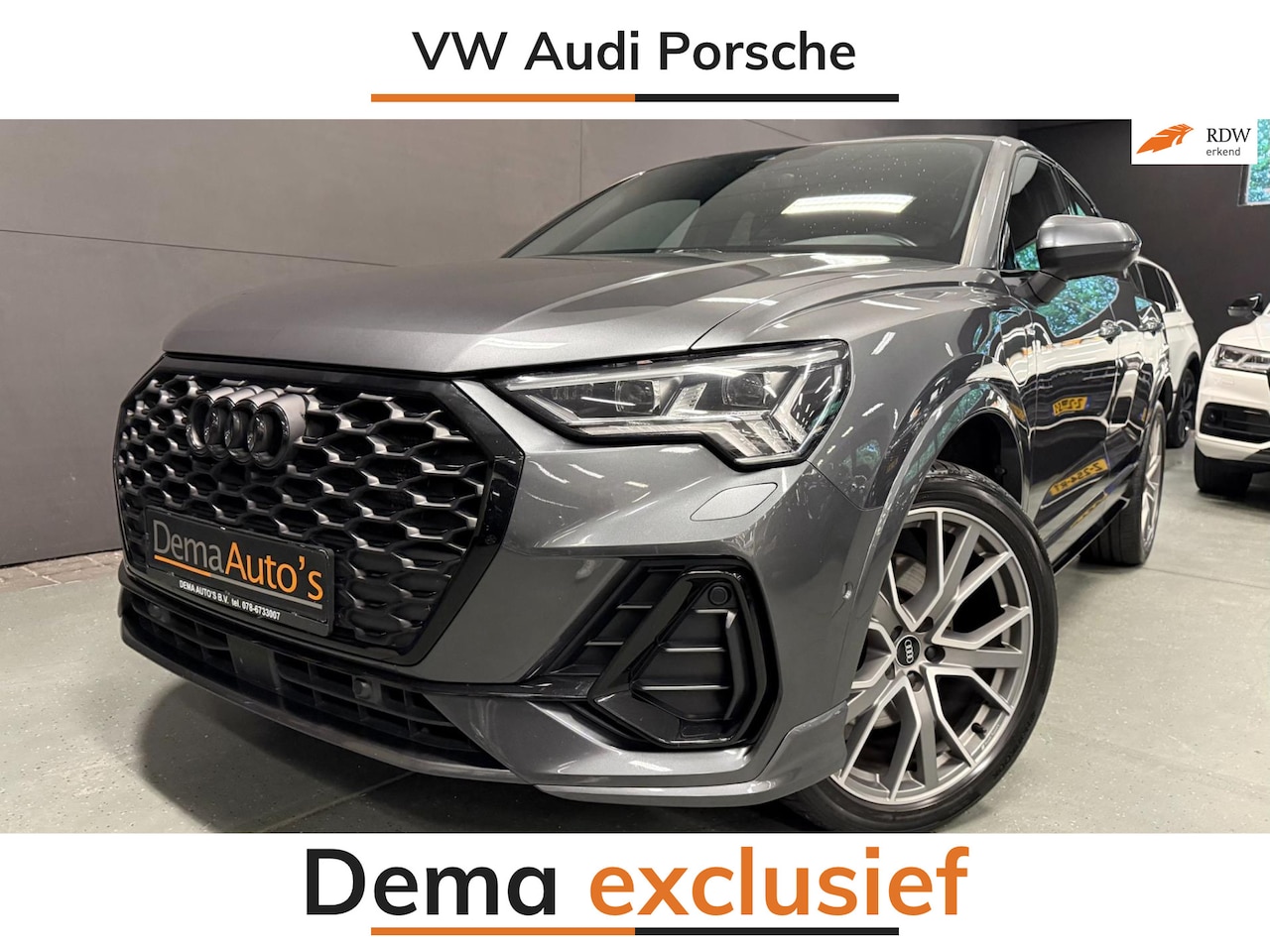Audi Q3 Sportback - 45 TFSI e 3XS-LINE 20'' BLACK-LINE/SFEERVERL/NAVI/DAB/CARPLAY/V-COCKPIT/CAM/KEY-LESS/// - AutoWereld.nl