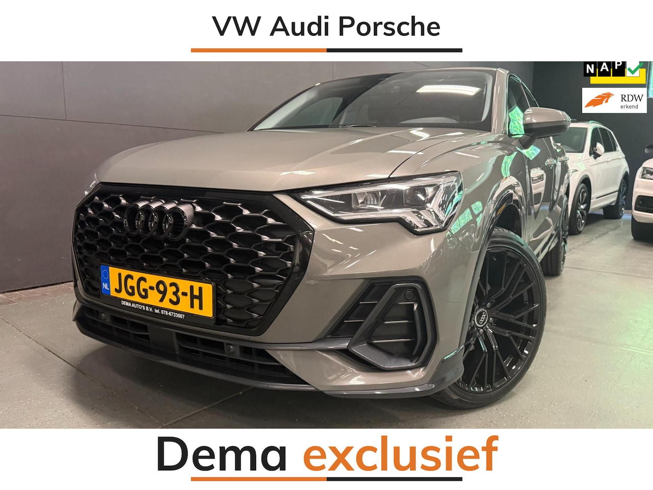 Audi Q3 Sportback - 35 TFSI S-LINE BLACK-LINE 20'' NAVI/DAB/V-COCKPIT/CAM/A-CRUISE/ECC/PDC/// - AutoWereld.nl