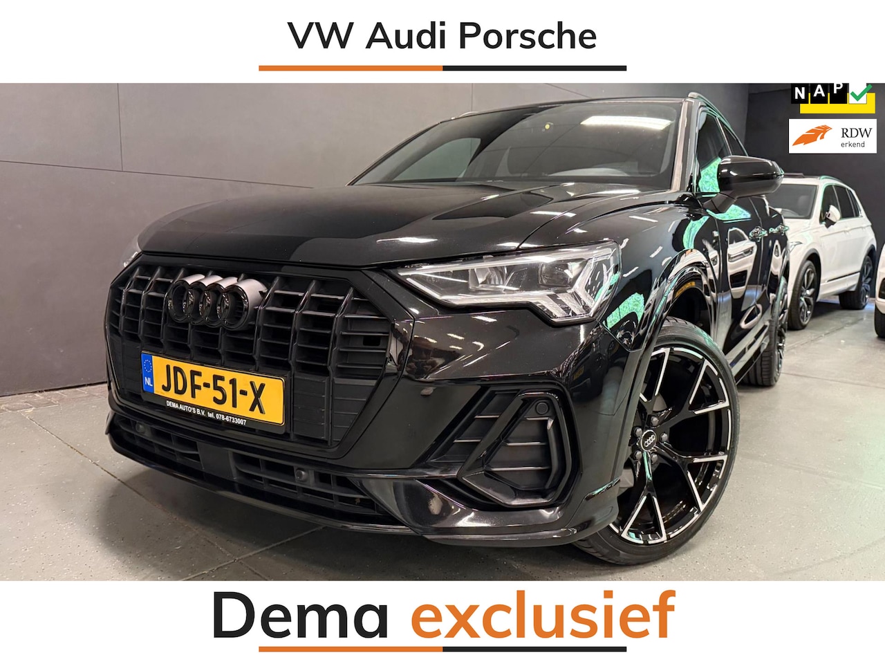 Audi Q3 - 35 TFSI S-LINE BLACK-LINE 20'' V-COCKPIT/NAVI/CARPLAY/DAB/ECC/PDC/CRUISE/// - AutoWereld.nl
