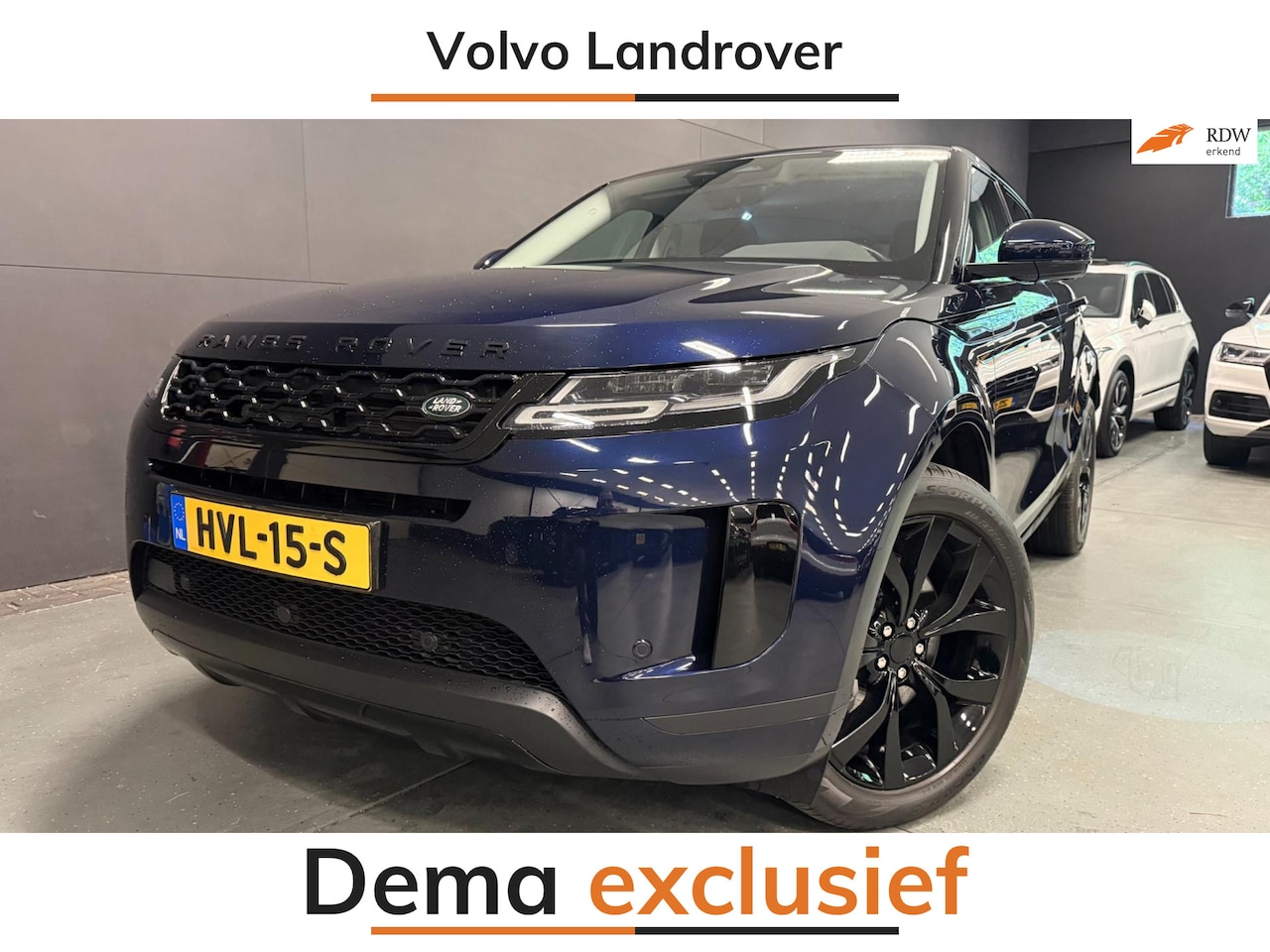 Land Rover Range Rover Evoque - 1.5 P300e AWD BLACK-LINE NAVI/V-COCKPIT/LEDER/DAB/CARPLAY/LED/CAM/M-STOELEN/// - AutoWereld.nl
