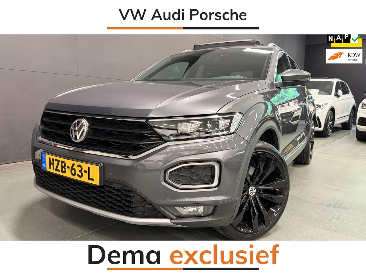 Volkswagen T-Roc - 2.0 TSI 4Motion Sport PANO/V-COCKPIT/LED/DAB/CARPLAY/ECC/PDC/CRUISE/// - AutoWereld.nl