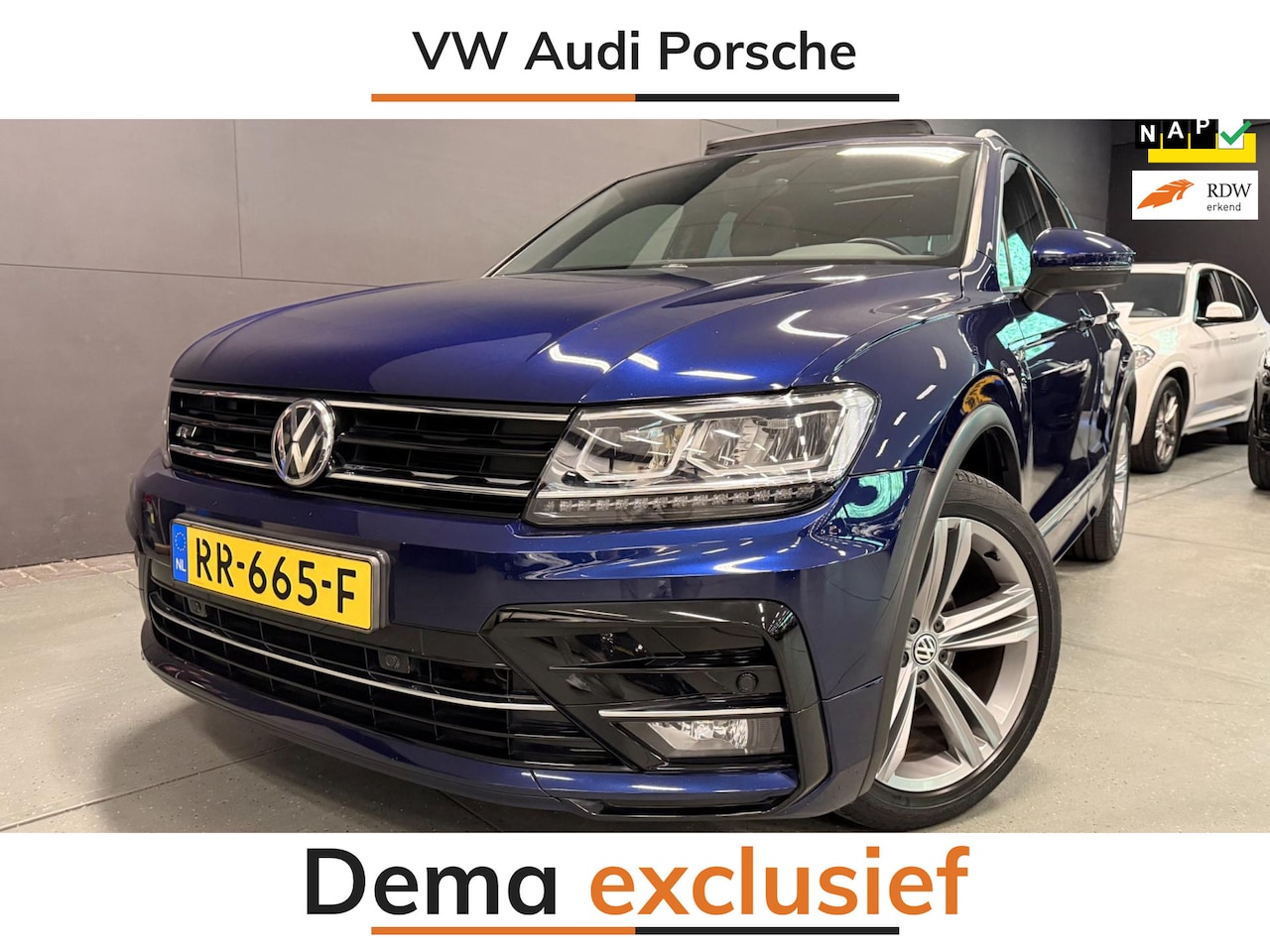 Volkswagen Tiguan - 1.4 TSI ACT R-LINE PANO/V-COCKPIT/NAVI/LED/ECC/PDC/CRUISE/// - AutoWereld.nl