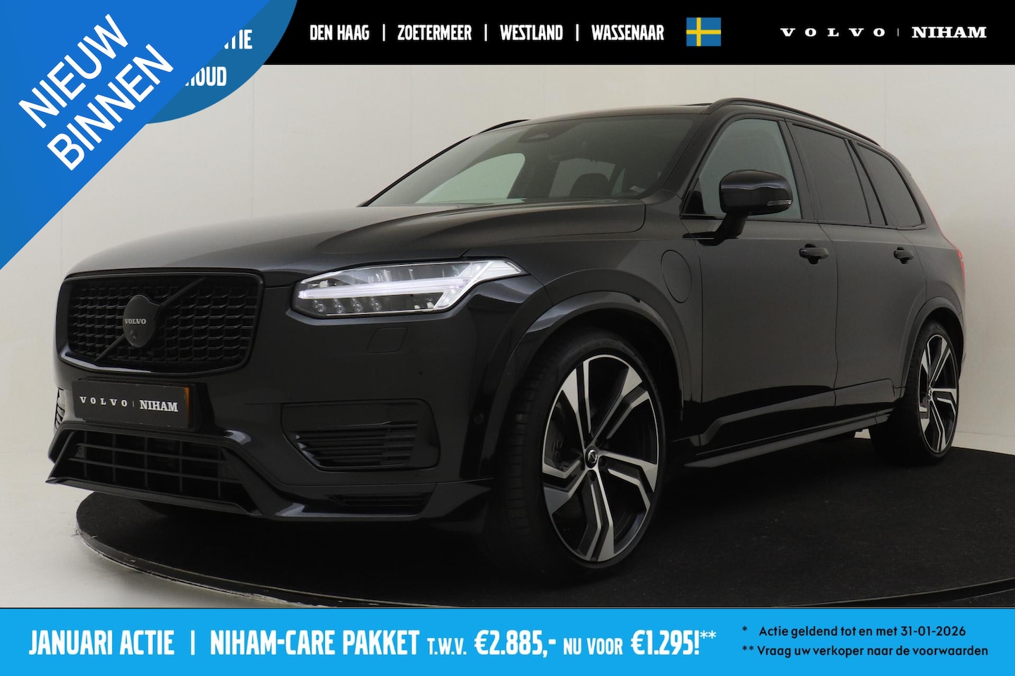 Volvo XC90 - T8 RECHARGE AWD ULTIMATE DARK -PANO.DAK|BOWERS&WILKINS|LUCHTVERING|360°CAM|22"|TREKHAAK|BL - AutoWereld.nl