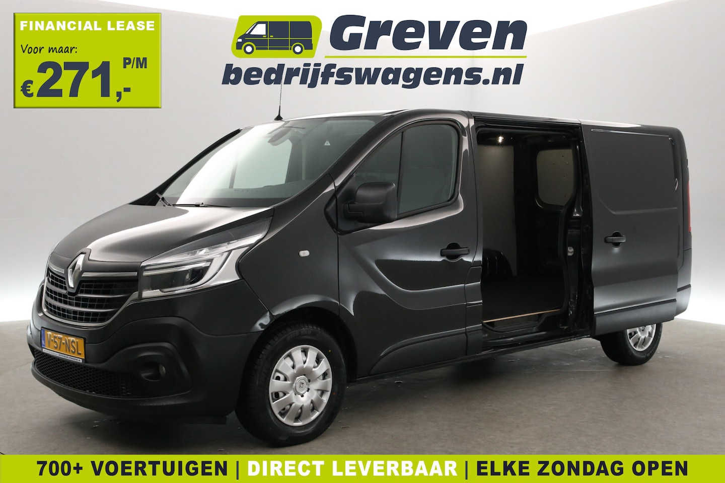 Renault Trafic - 2.0 dCi T29 L2H1 | Airco | Cruise | Camera | 3-Zits | Stoelverw. | Navigatie | 2xSchuifdeu - AutoWereld.nl