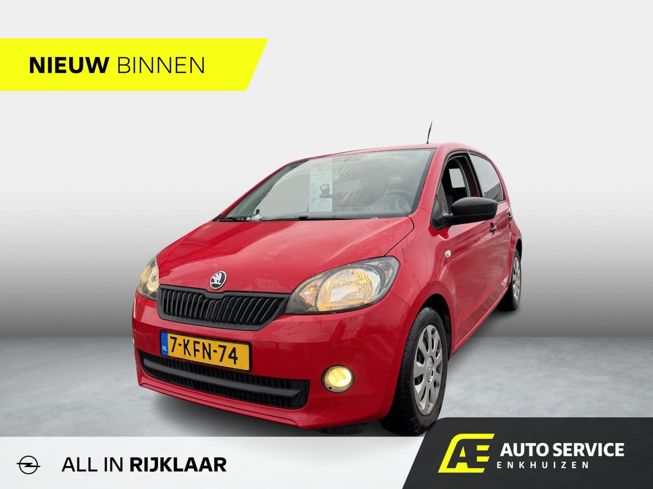 Skoda Citigo - 1.0 Greentech Arctic Incl. Airco, oh.beurt-apk-12 m BOVAG garantie! - AutoWereld.nl