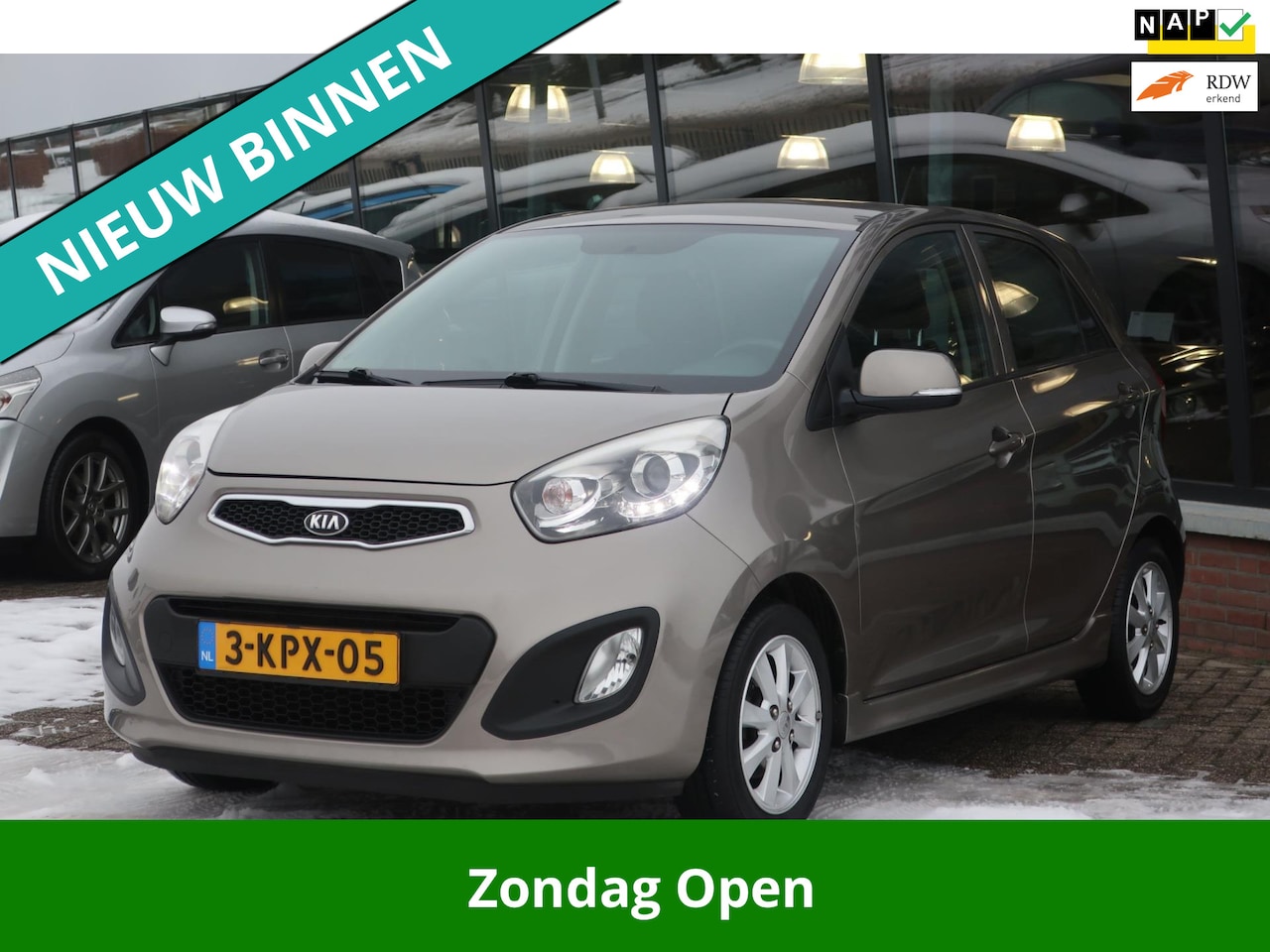 Kia Picanto - 1.2 CVVT ISG Plus Pack 1e EIG_LED_NAVI_LMV_NAP. - AutoWereld.nl