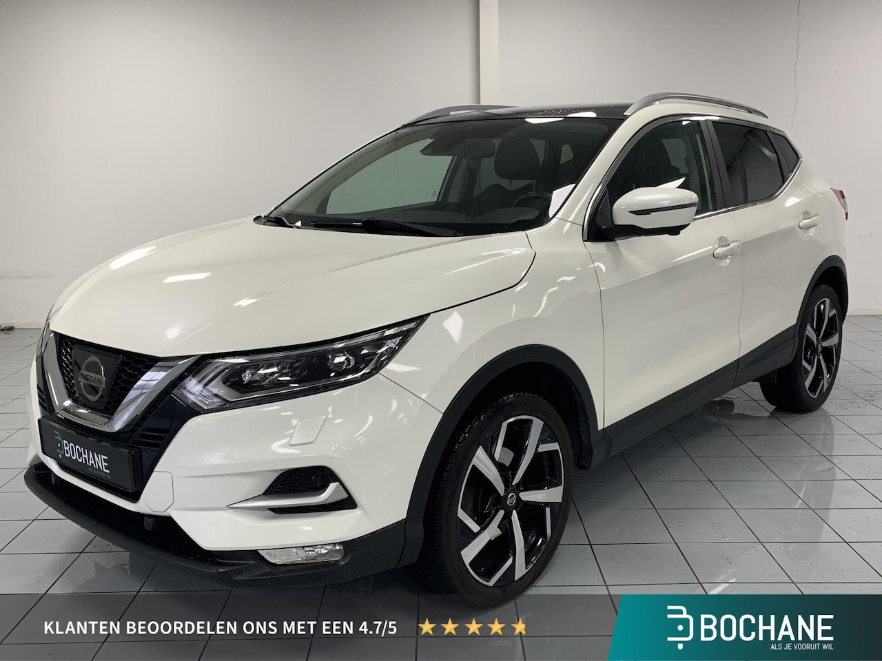 Nissan Qashqai - 1.2 Tekna TREKHAAK | PANORAMADAK | RONDOM ZICHT CAMERA | NAVIGATIE - AutoWereld.nl