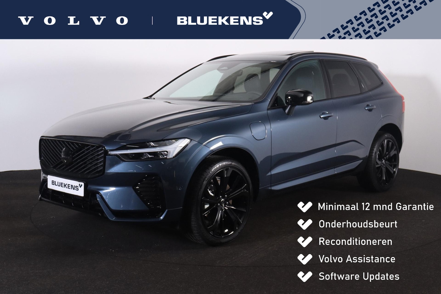 Volvo XC60 - T6 Recharge AWD Ultra Black Edition - Panorama/schuifdak - IntelliSafe Assist & Surround - - AutoWereld.nl