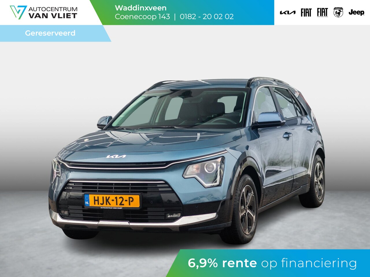 Kia Niro - 1.6 GDi Hybrid DynamicLine l navigatie l achteruitrijcamera l apple car play en android au - AutoWereld.nl