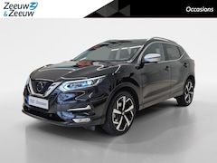 Nissan Qashqai - 1.2 Tekna + | Airco | Navi | Camera | TREKHAAK | Stoelverwarming | Leder | Panoramadak | B